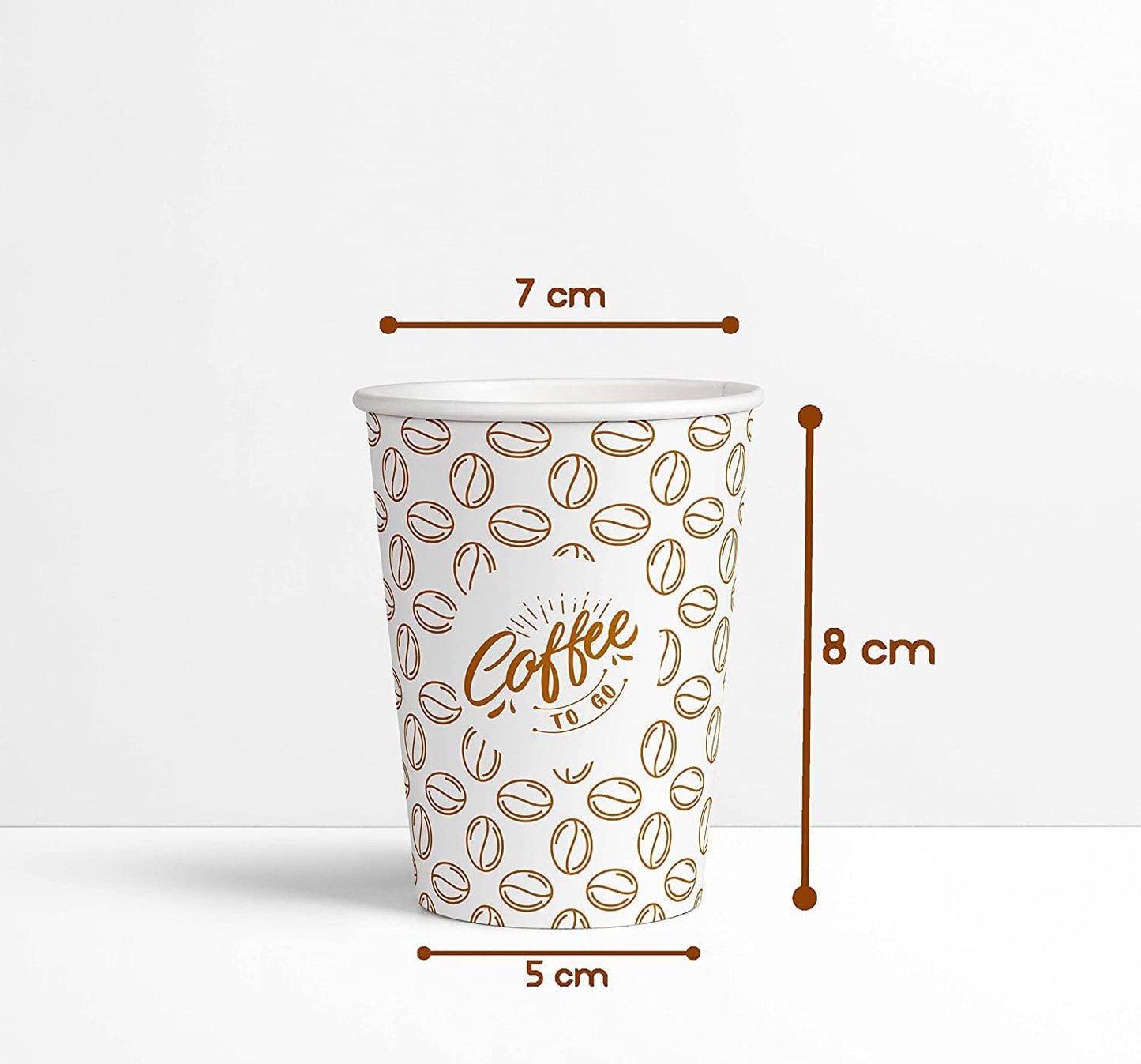 Caramont,7 Oz Gobelets en Carton,Jetables,Résistant à la Chaleur,pour la Boisson Froide et Chaude en Carton de Qualité,Ideal pour Café,Thé,Anniversaire,etc -1000