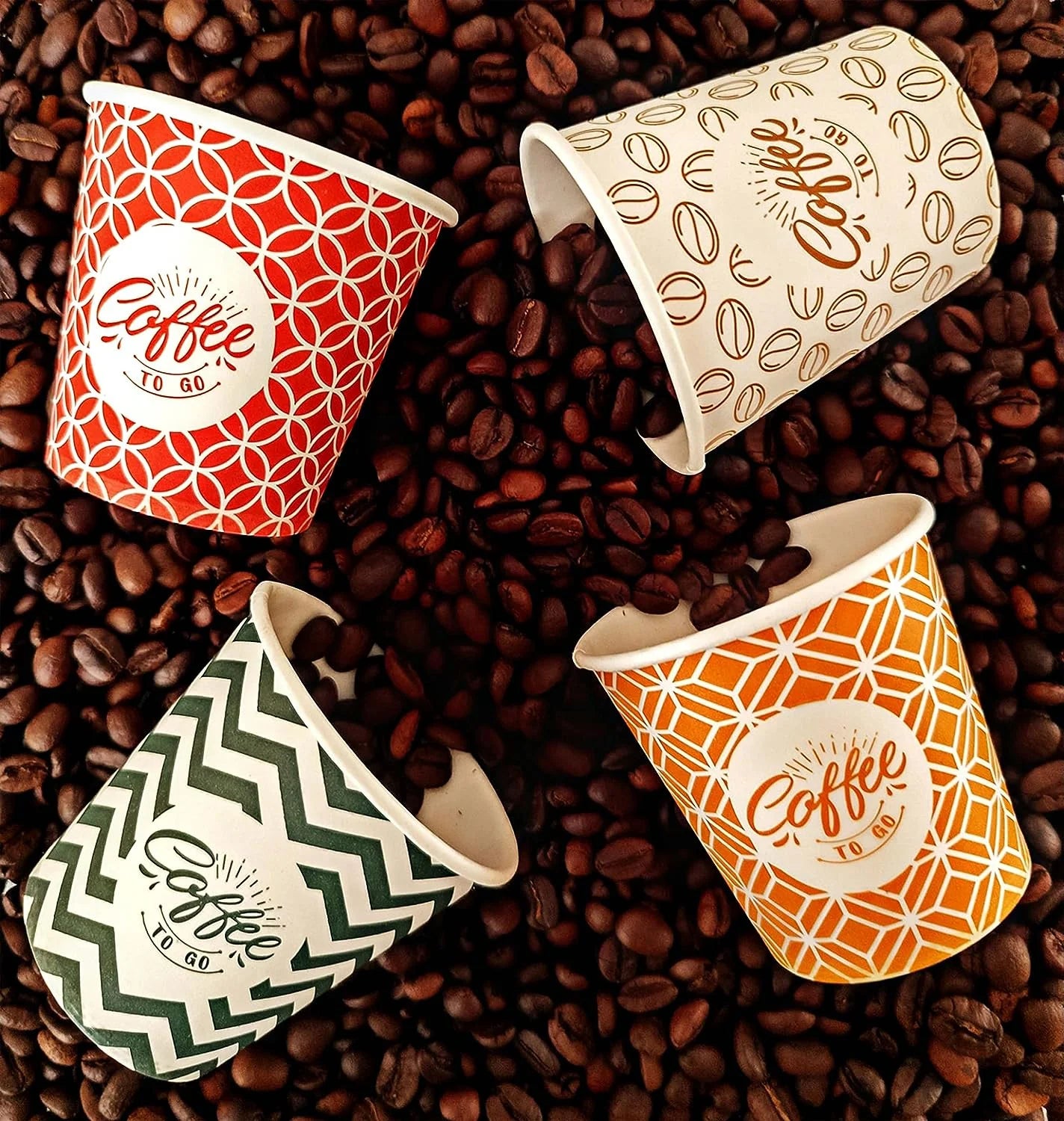 4 Oz, Multicolore Espresso Gobelets en Carton avec Agitateurs en Bois,Écologique et Jetables,Résistant à la Chaleur,Carton de Qualité,Idéal pour Toutes Les Boissons Chaudes ;Café,Thé,Chocolat etc. -200