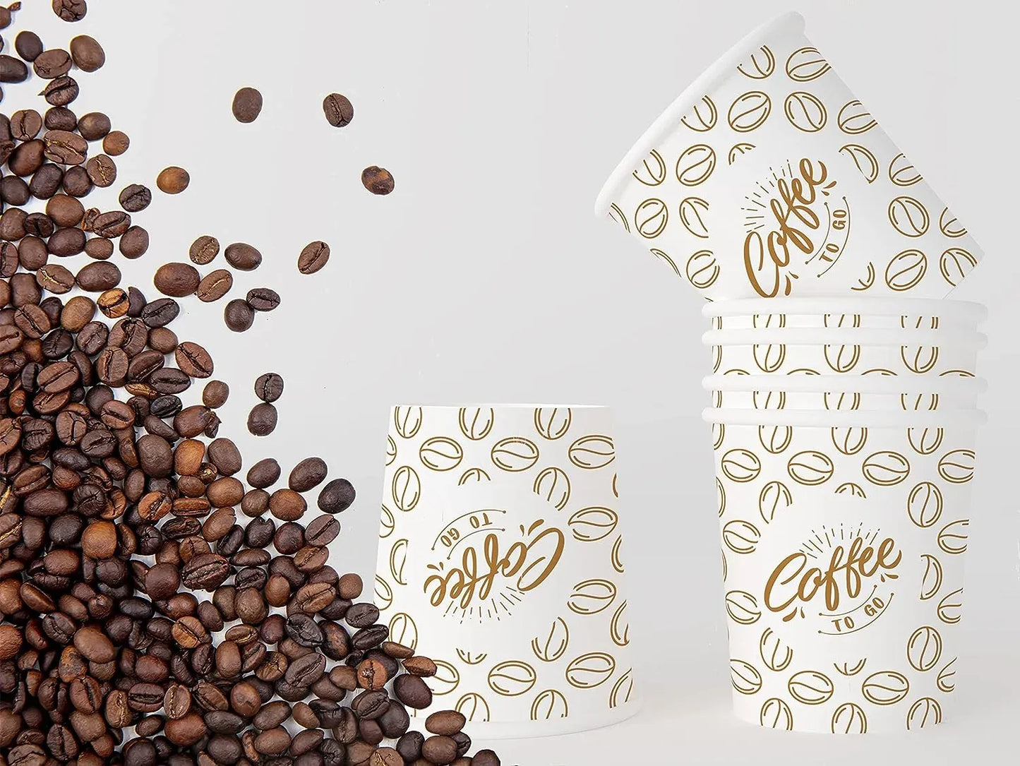 Caramont,7 Oz Gobelets en Carton,Jetables,Résistant à la Chaleur,pour la Boisson Froide et Chaude en Carton de Qualité,Ideal pour Café,Thé,Anniversaire,etc -1000