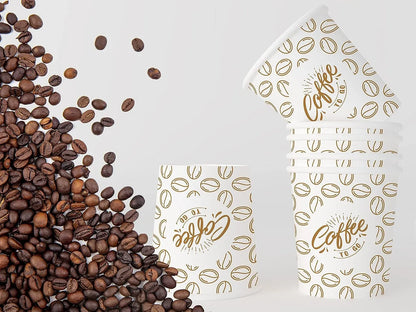 Caramont,7 Oz Gobelets en Carton,Jetables,Résistant à la Chaleur,pour la Boisson Froide et Chaude en Carton de Qualité,Ideal pour Café,Thé,Anniversaire,etc -1000
