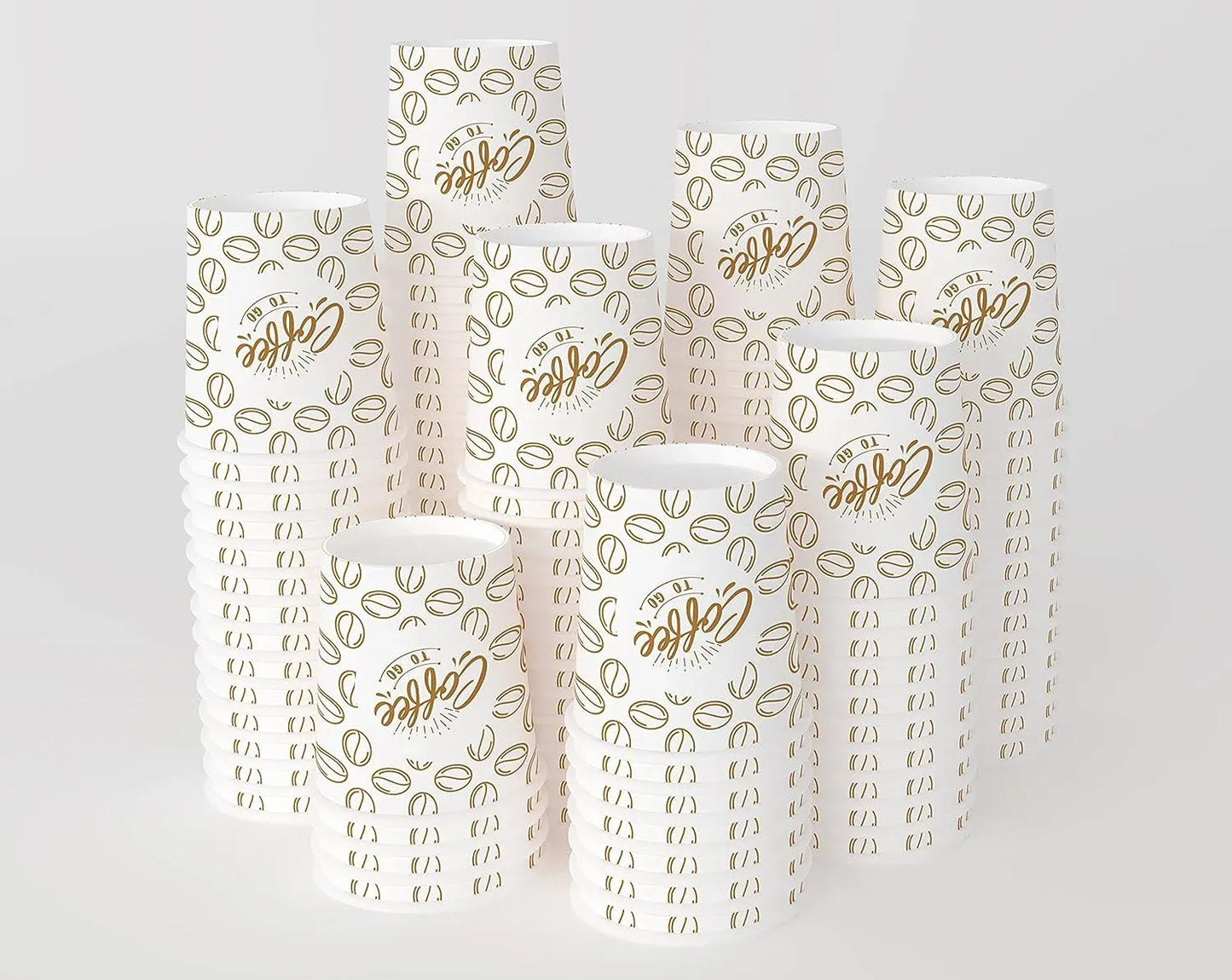 Caramont,7 Oz Gobelets en Carton,Jetables,Résistant à la Chaleur,pour la Boisson Froide et Chaude en Carton de Qualité,Ideal pour Café,Thé,Anniversaire,etc -1000